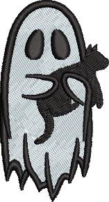 Ghost Embroidery Design Bundle – 7 Designs, 2 Sizes Each