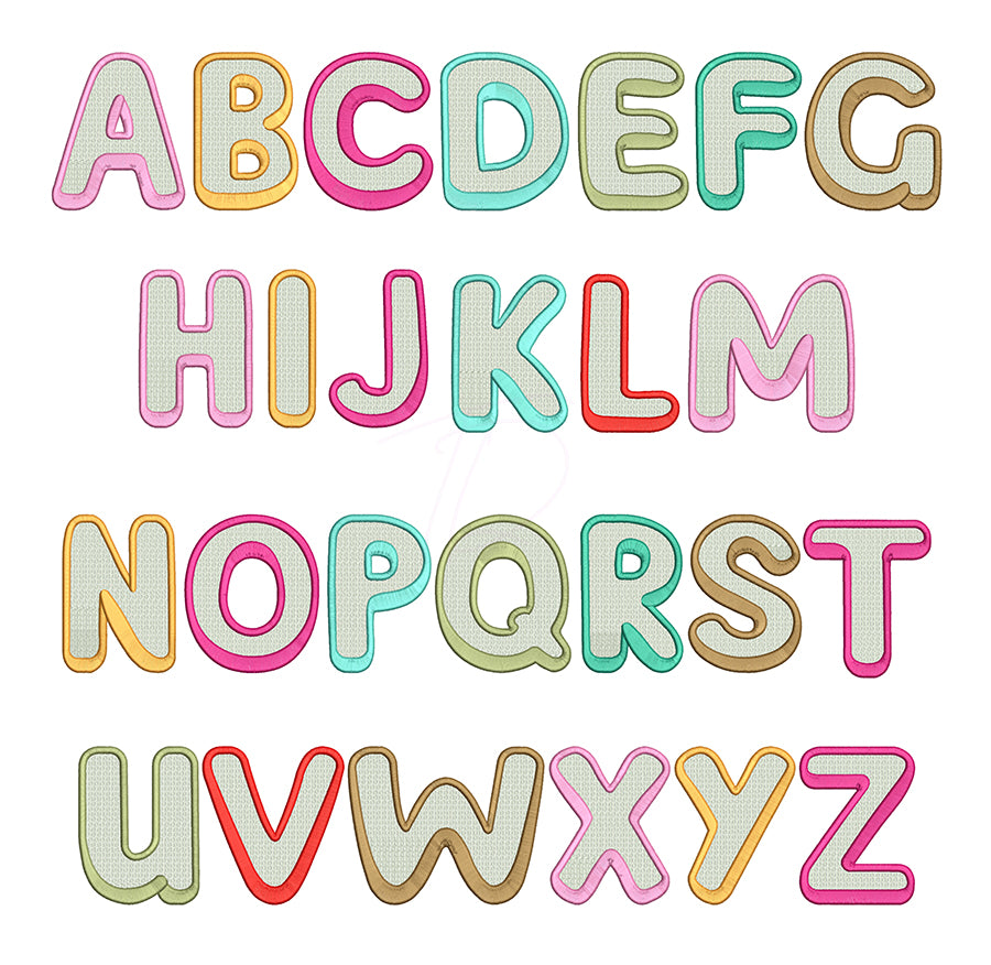 Border embroidery digital font. Machine embroidery font for instant download. PES DST BX and all files