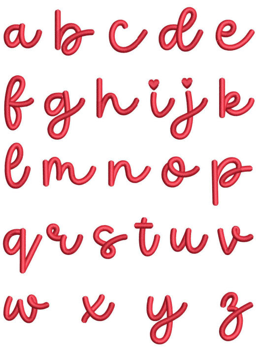 Pupils Embroidery Font - Back to School Script Font 1" 2" 3". BX included