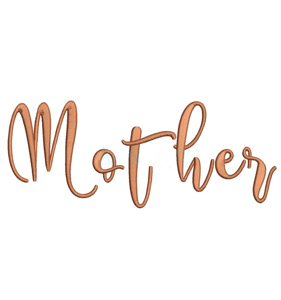 Mother Loving Embroidery Script Font