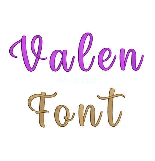 Valen 3D puff embroidery font - bold raised letters on cap, comparison with flat embroidery