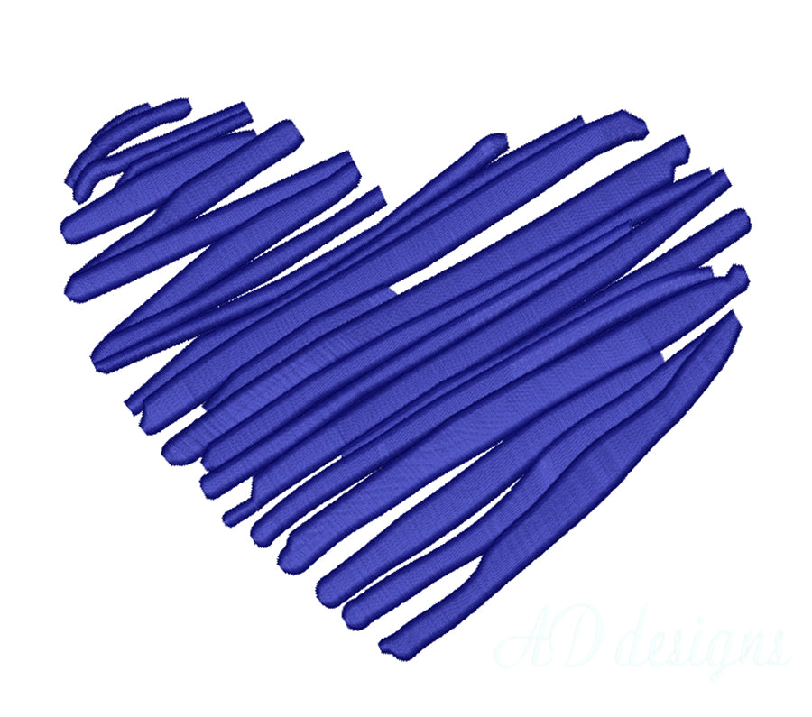 Heart Embroidery Designs Bundle – 6 Designs in 3 Sizes