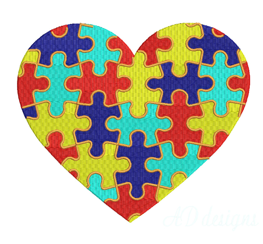 Heart Embroidery Designs Bundle – 6 Designs in 3 Sizes