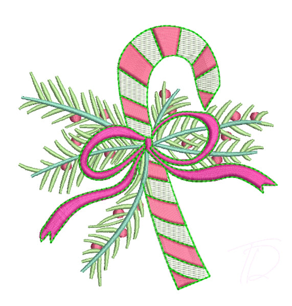 Christmas Embroidery Bundle – 15 Santa, Deer & Candy Designs