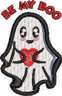 Ghost Embroidery Design Bundle – 7 Designs, 2 Sizes Each