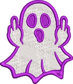 Ghost Embroidery Design Bundle – 7 Designs, 2 Sizes Each