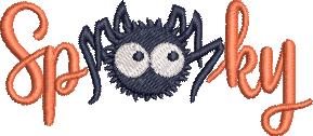 Halloween Embroidery Design Bundle – 8 Designs, 2 Sizes Each