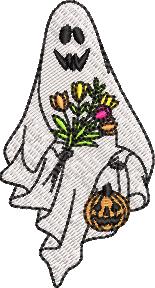 Halloween Embroidery Bundle – Pumpkin Frame, Ghost & Boohaw, 8 Designs