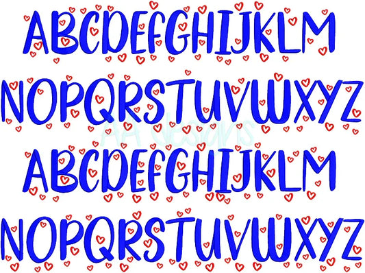 Delight Crush embroidery digital font. Machine embroidery font for instant download. BX also