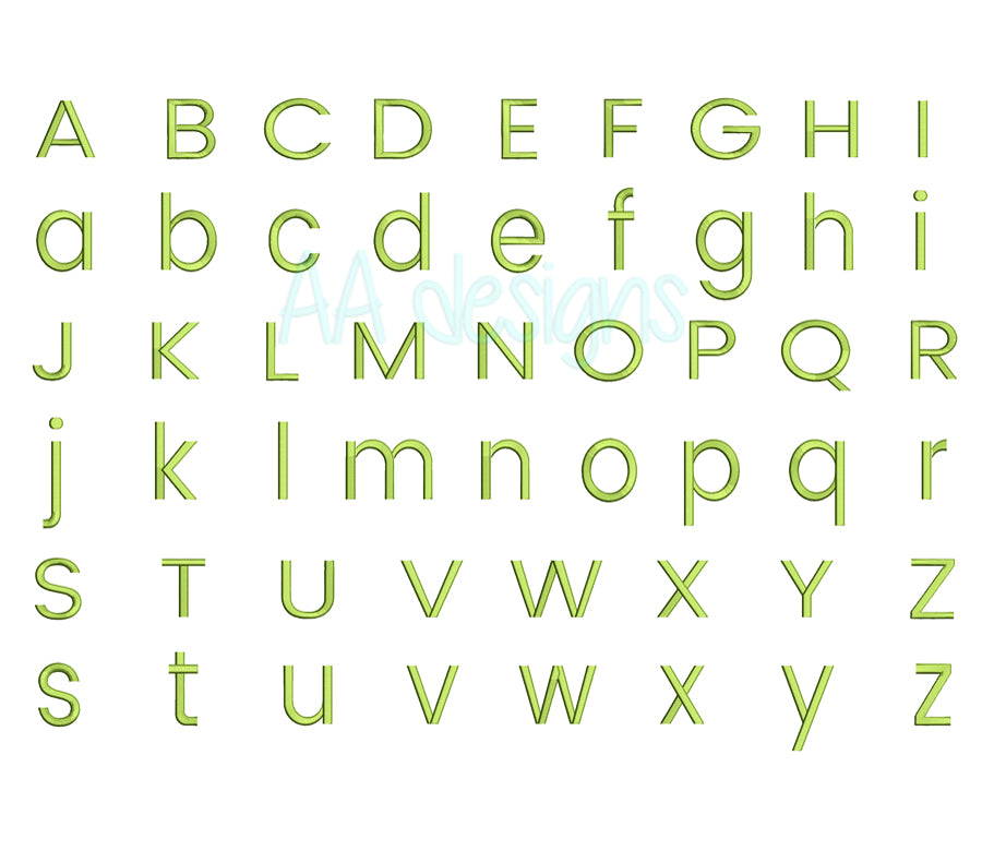 Poppin embroidery digital font. Machine embroidery alphabet for instant download. PES DST BX and all files for embroidery machine