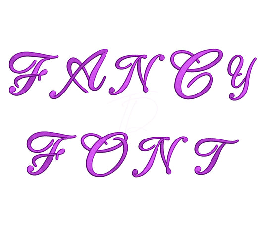 Fancy 3D Puff Embroidery Font