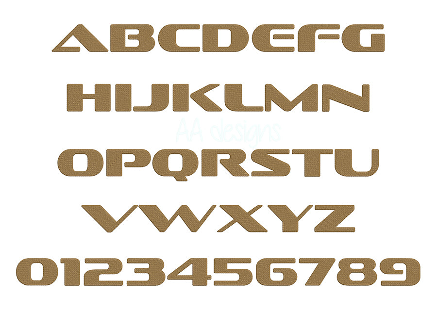 Sofa chrome embroidery font. Machine embroidery alphabet for instant download. PES DST BX and other file format