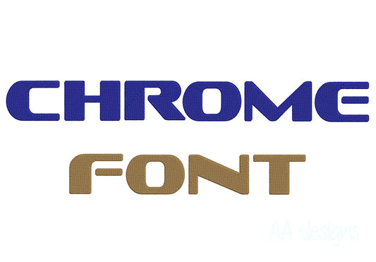 Sofa chrome embroidery font. Machine embroidery alphabet for instant download. PES DST BX and other file format