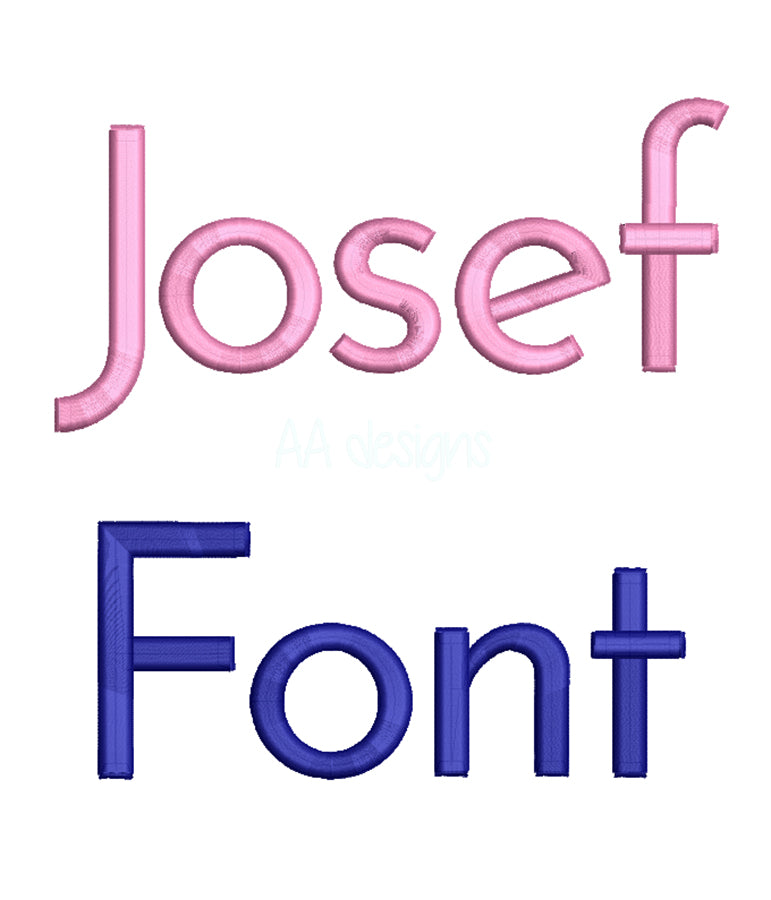 Jose fin 3D puff embroidery digital font. 3D puff foam embroidery font for instant download. PES DST BX and all files for your embroidery machine.