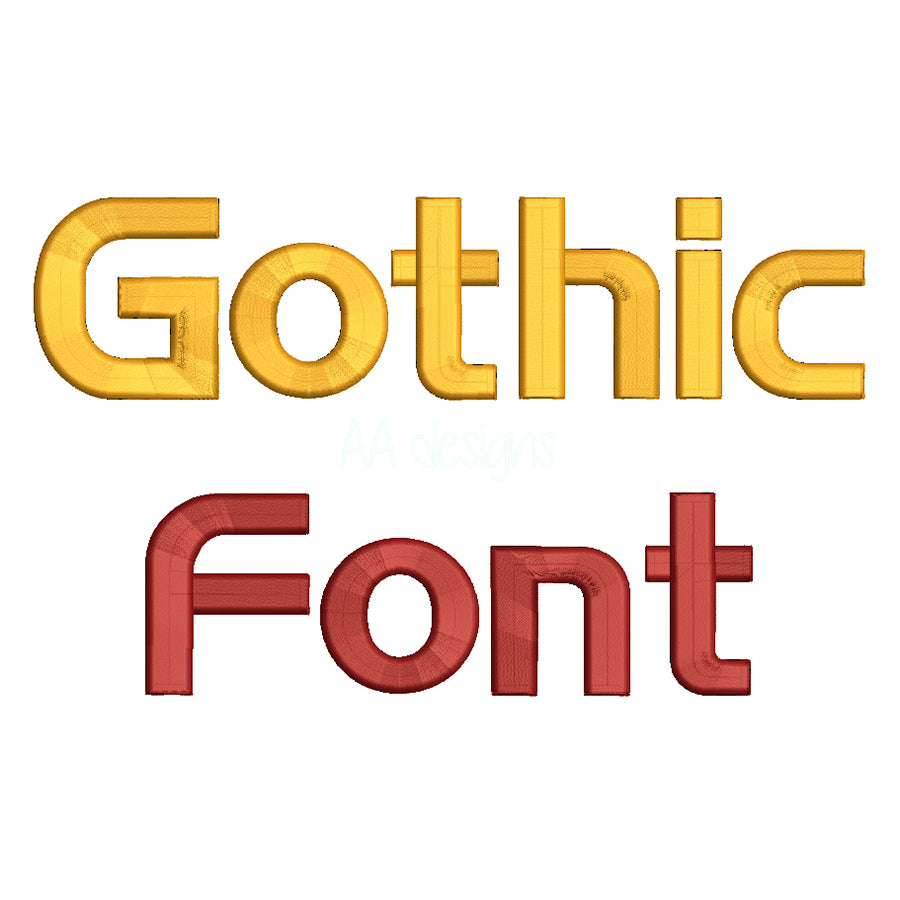 Handel Gothic 3D puff embroidery digital font. Machine embroidery alphabet in 3D puff foam. PES DST BX and all files for embroidery machine
