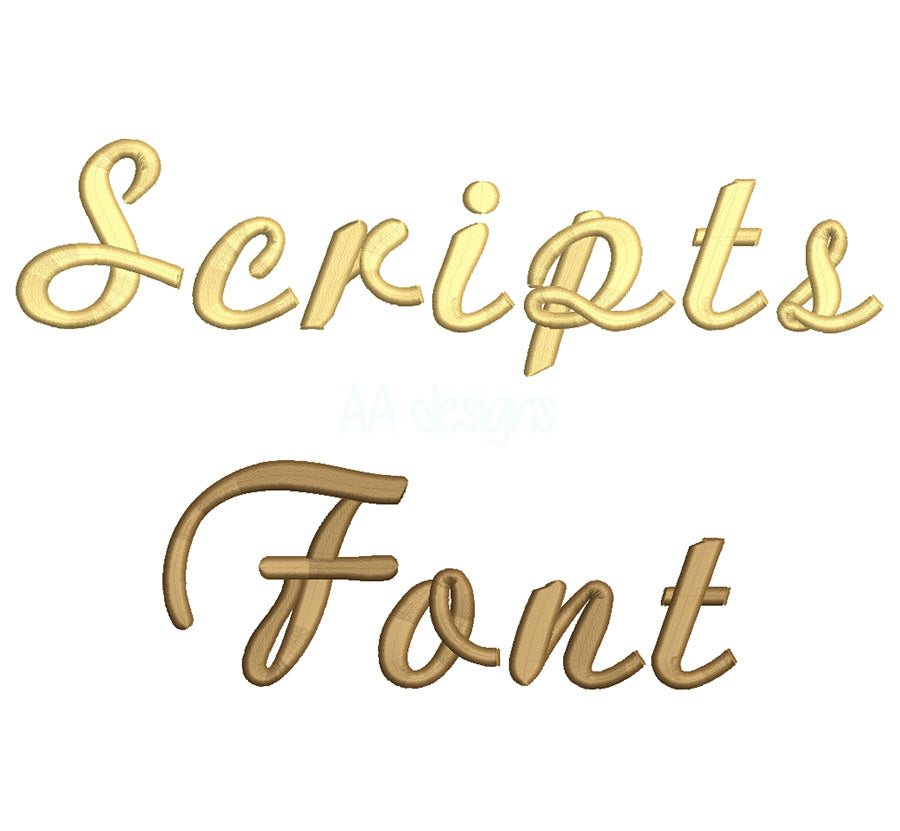 Script 3D puff embroidery digital font. Machine embroidery alphabet in 3D puff foam. PES DST BX and all files for embroidery machine