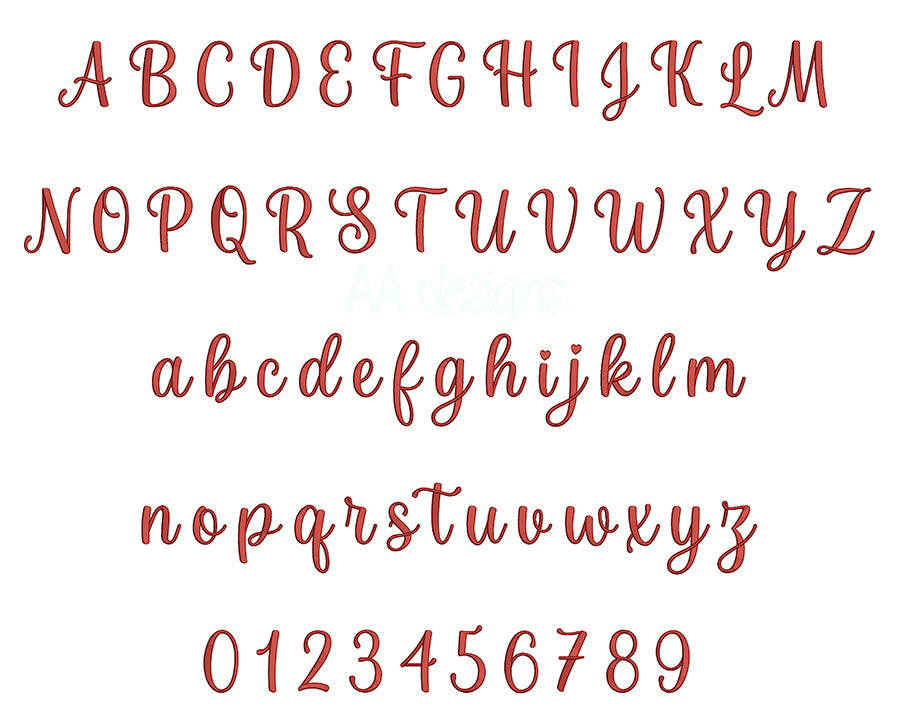 Joseph 3D puff embroidery digital font. Machine embroidery alphabet with foam. BX PES DST files.