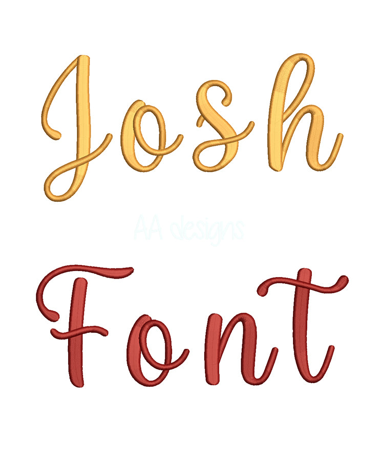 Joseph 3D puff embroidery digital font. Machine embroidery alphabet with foam. BX PES DST files.