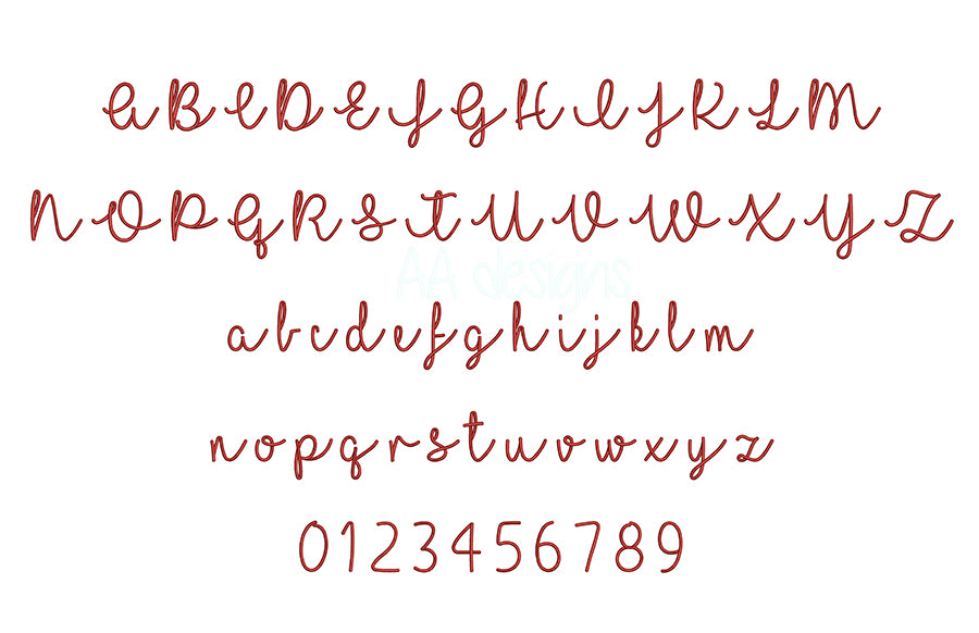 Sparkling 3D puff embroidery digital font. Machine embroidery alphabet in 3D puff foam.