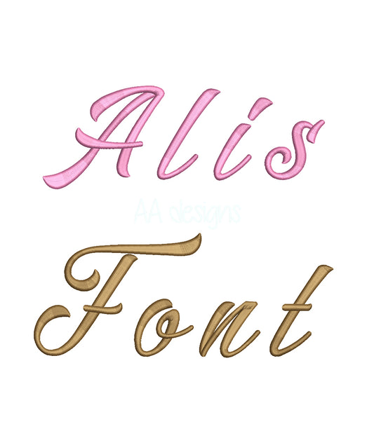 3D puff embroidery digital font. PES DST BX embroidery file for instant download.