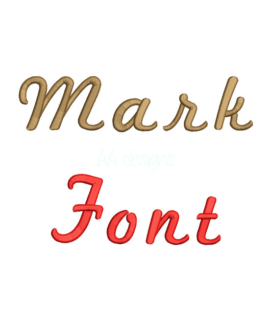 Marketing 3D puff embroidery digital font