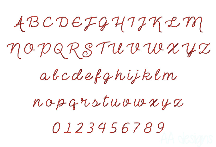 Amazing 3D puff embroidery digital font. PES DST BX file for instant download