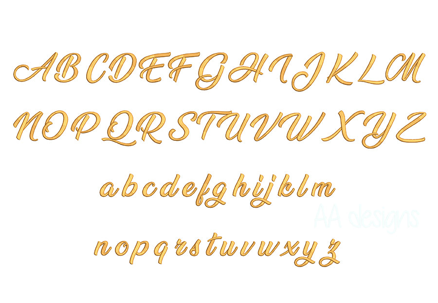 Tennessee 3D puff embroidery digital font. PES DST BX embroidery file for instant download