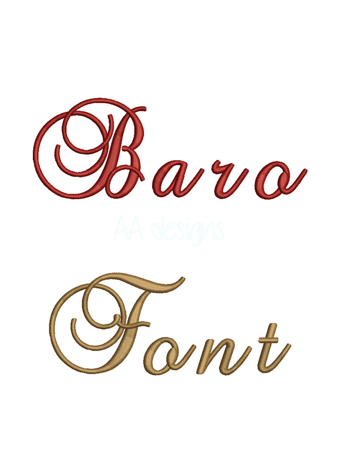 Baroque puff embroidery digital font. Machine embroidery font in 3D puff foam. PES DST BX and all files for embroidery machine.
