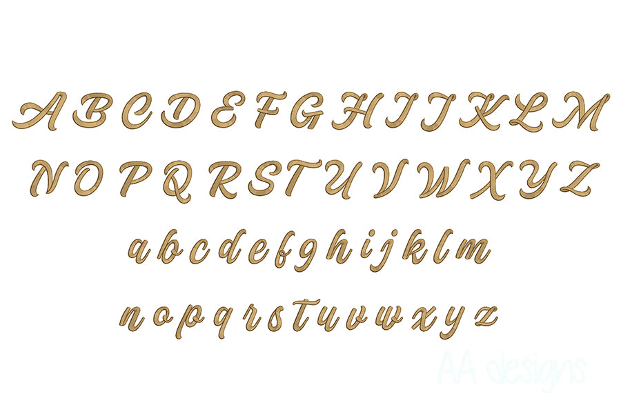 America 3D puff embroidery digital font