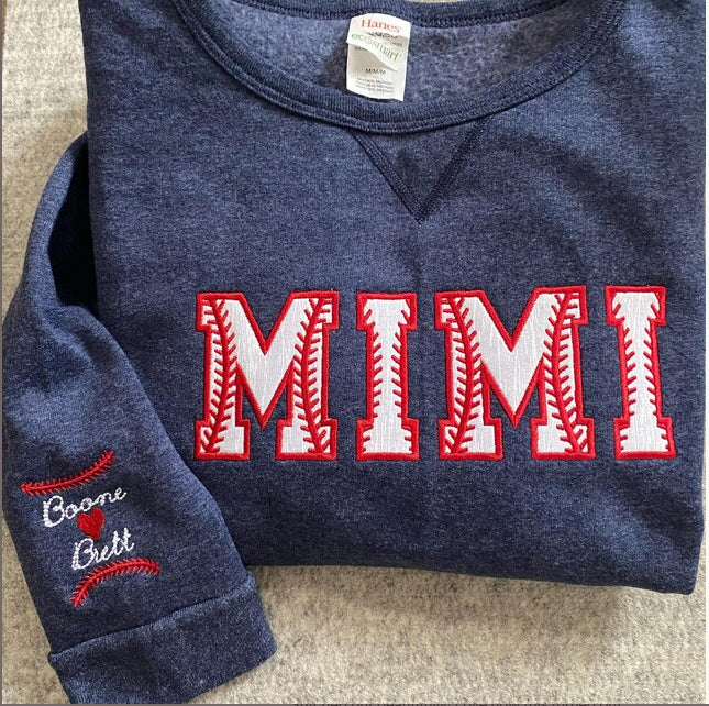 Baseball Applique Embroidery Font | BX PES DST Instant Download