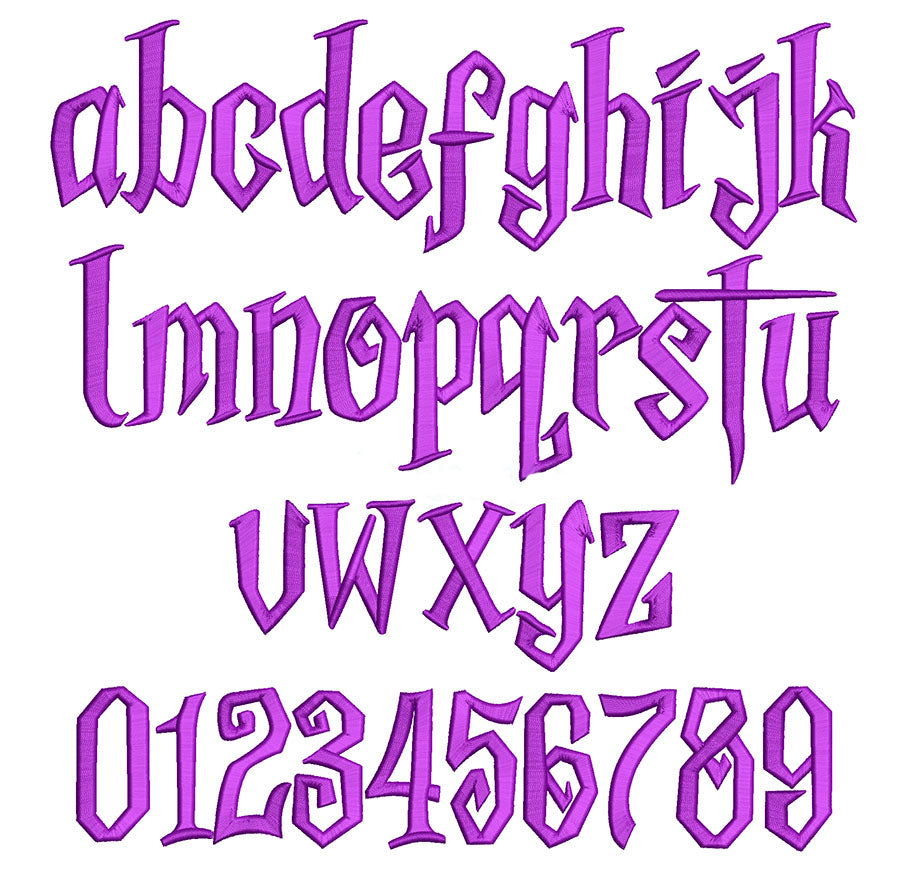 Spooky 3D Puffy Embroidery Font for Halloween - Machine Embroidery Digital Font. BX included