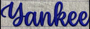 Valentina 3D puff embroidery digital font. Machine embroidery alphabet in 3D puff foam. BX PES DST embroidery font