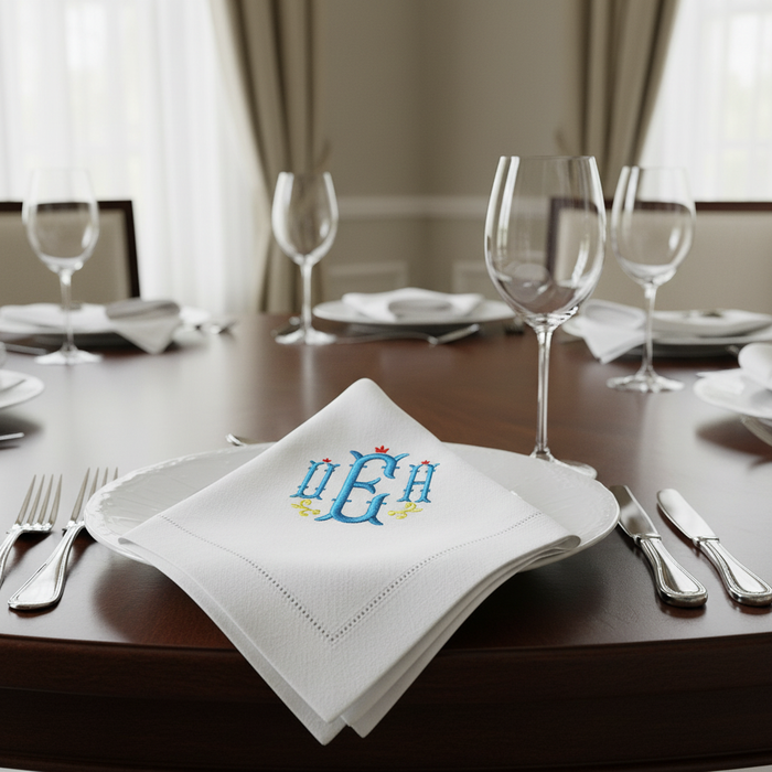 Empire Monogram Embroidery Font