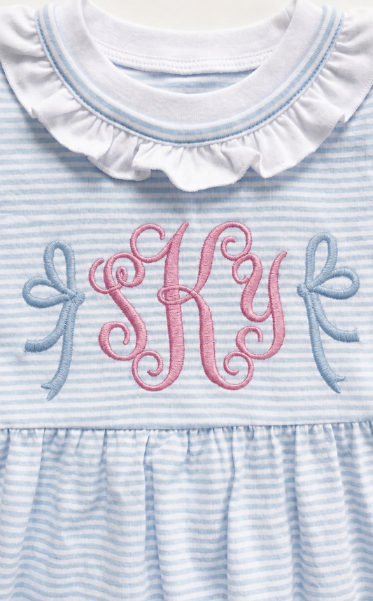 Cutie Bowtie Embroidery Design for Baby
