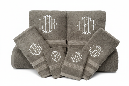 Bright Artistic Monogram Towel